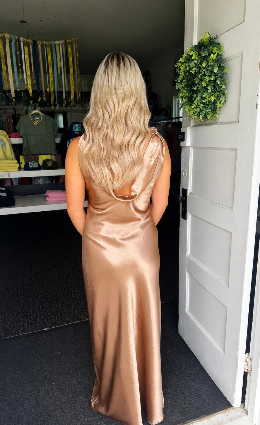 CHAMPAGNE AFTER DARK DRESS