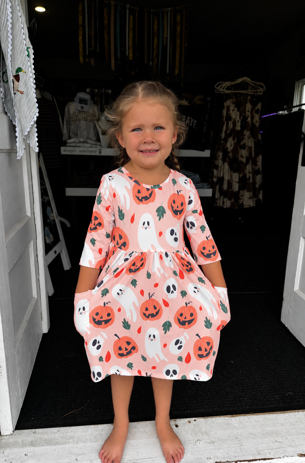 PUMPKIN PEEK-A-BOO DRESS
