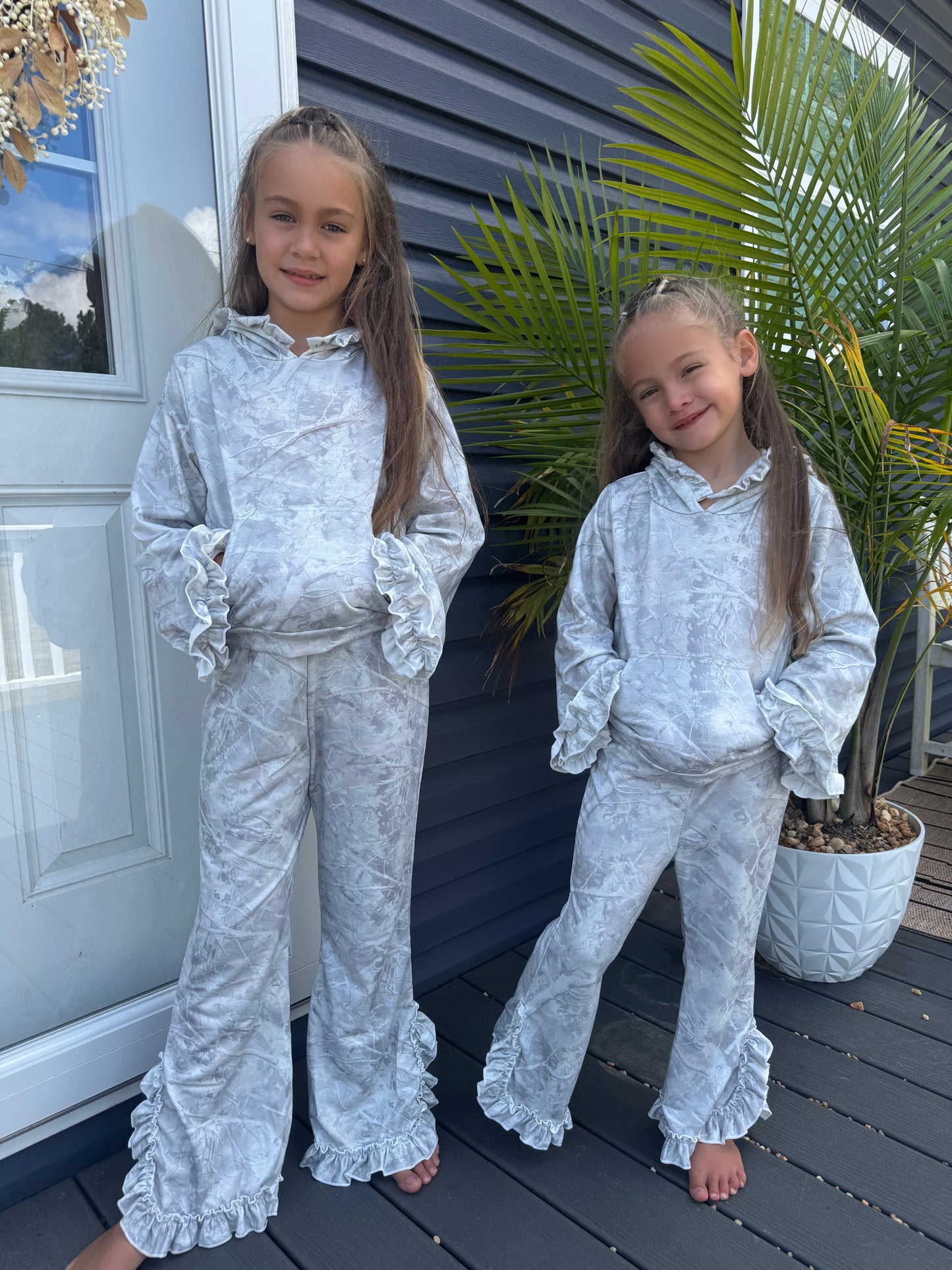 Camo Ruffle Lounge Set