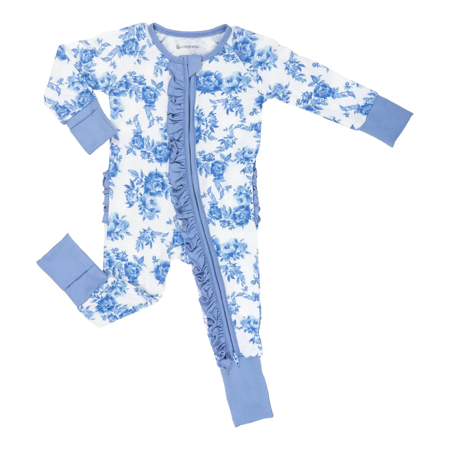 BLUE PEONY BAMBOO PAJAMAS