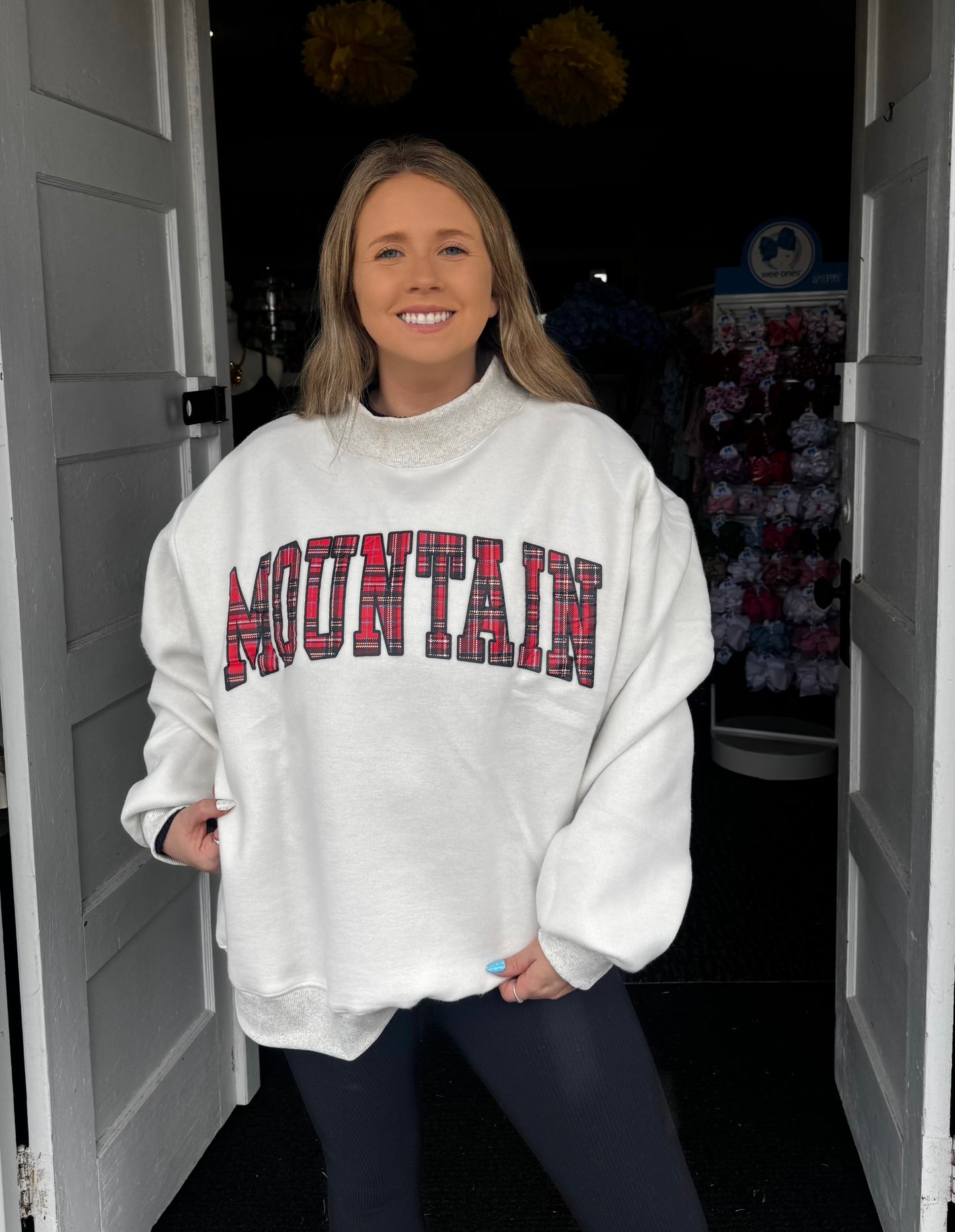 LAKE/MOUNTAIN REVERSIBLE MOCKNECK