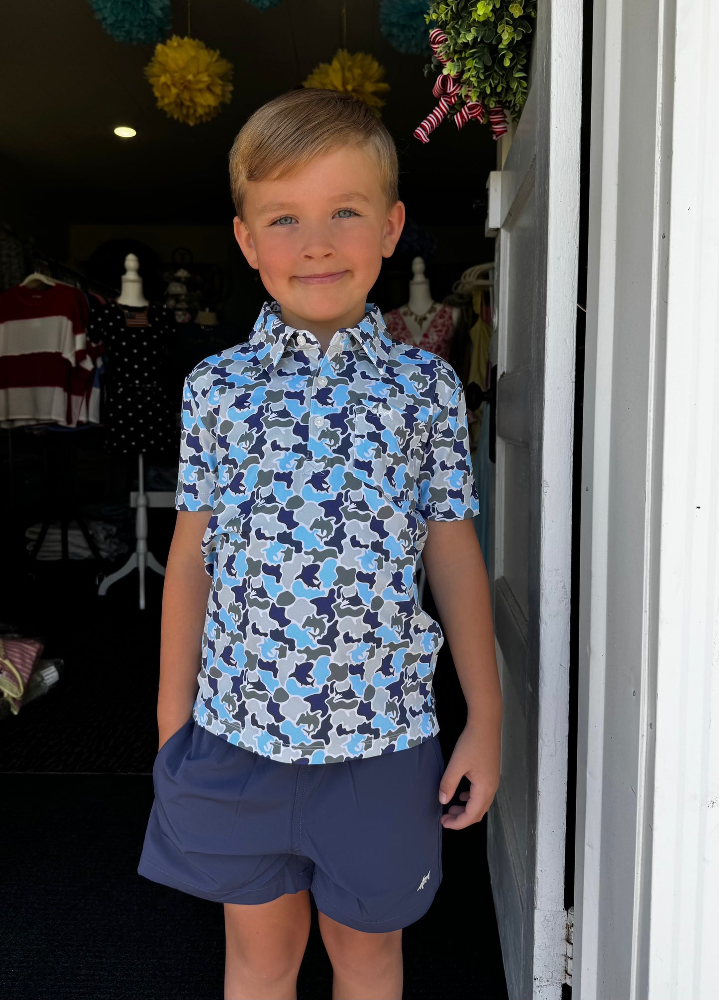INSHORE PERFORMANCE CAMO POLO