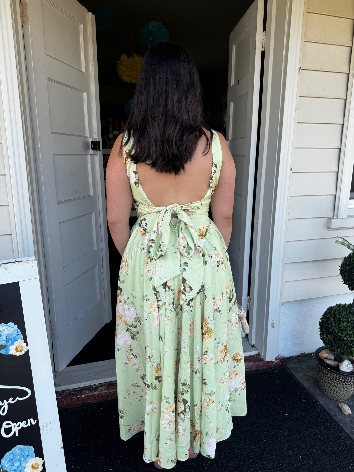 SEAFOAM GARDEN DRESS