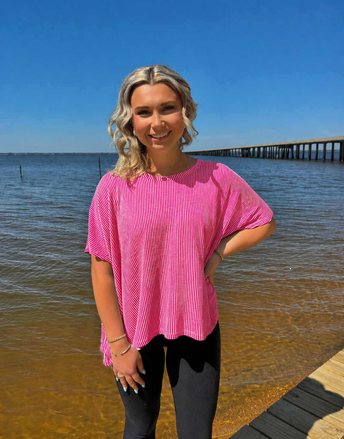 EVERYDAY TOP IN HOT PINK