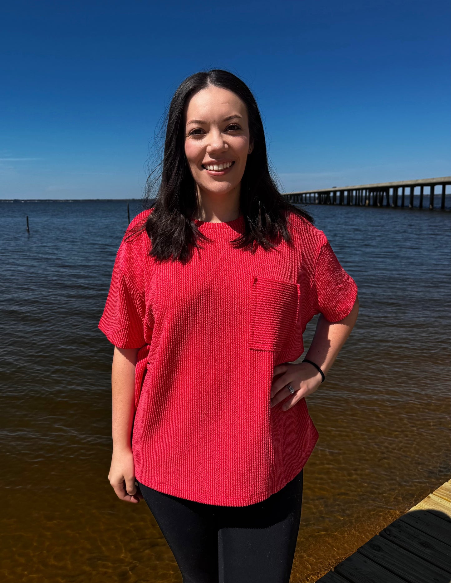 EVERYDAY STAPLE TOP IN RUBY