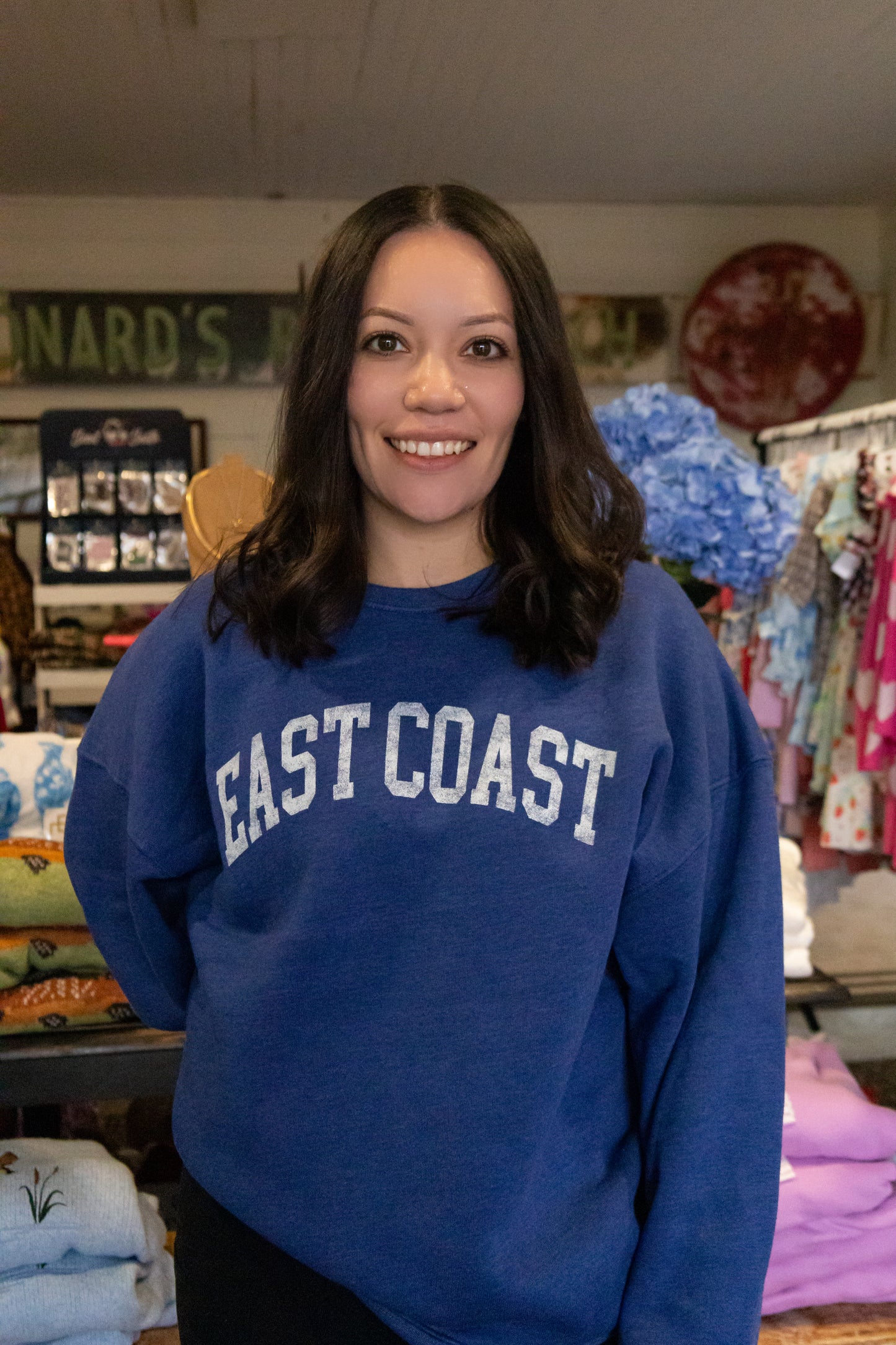 EAST COAST CREWNECK IN BLUE