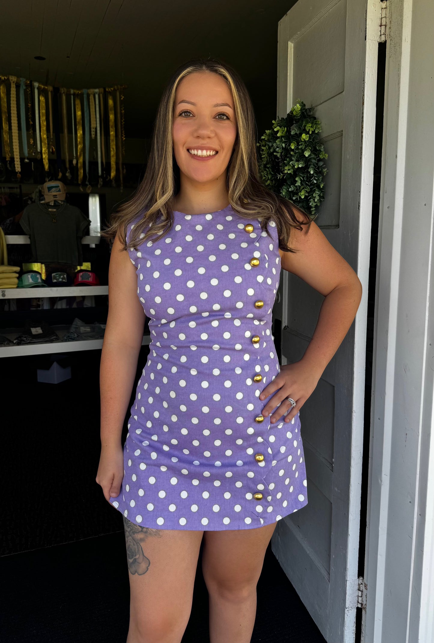 ROWDY IN DOWDY DRESS