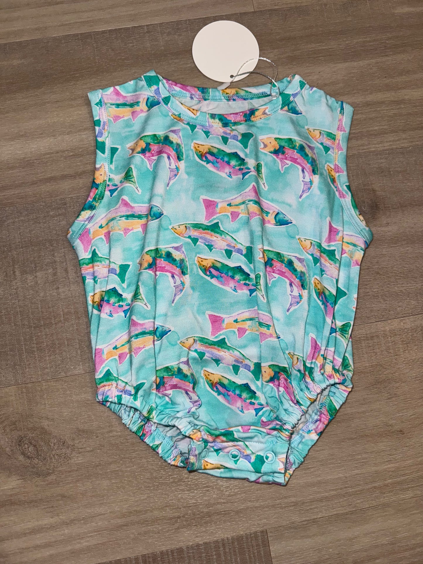 Bamboo Fish Bubble Romper