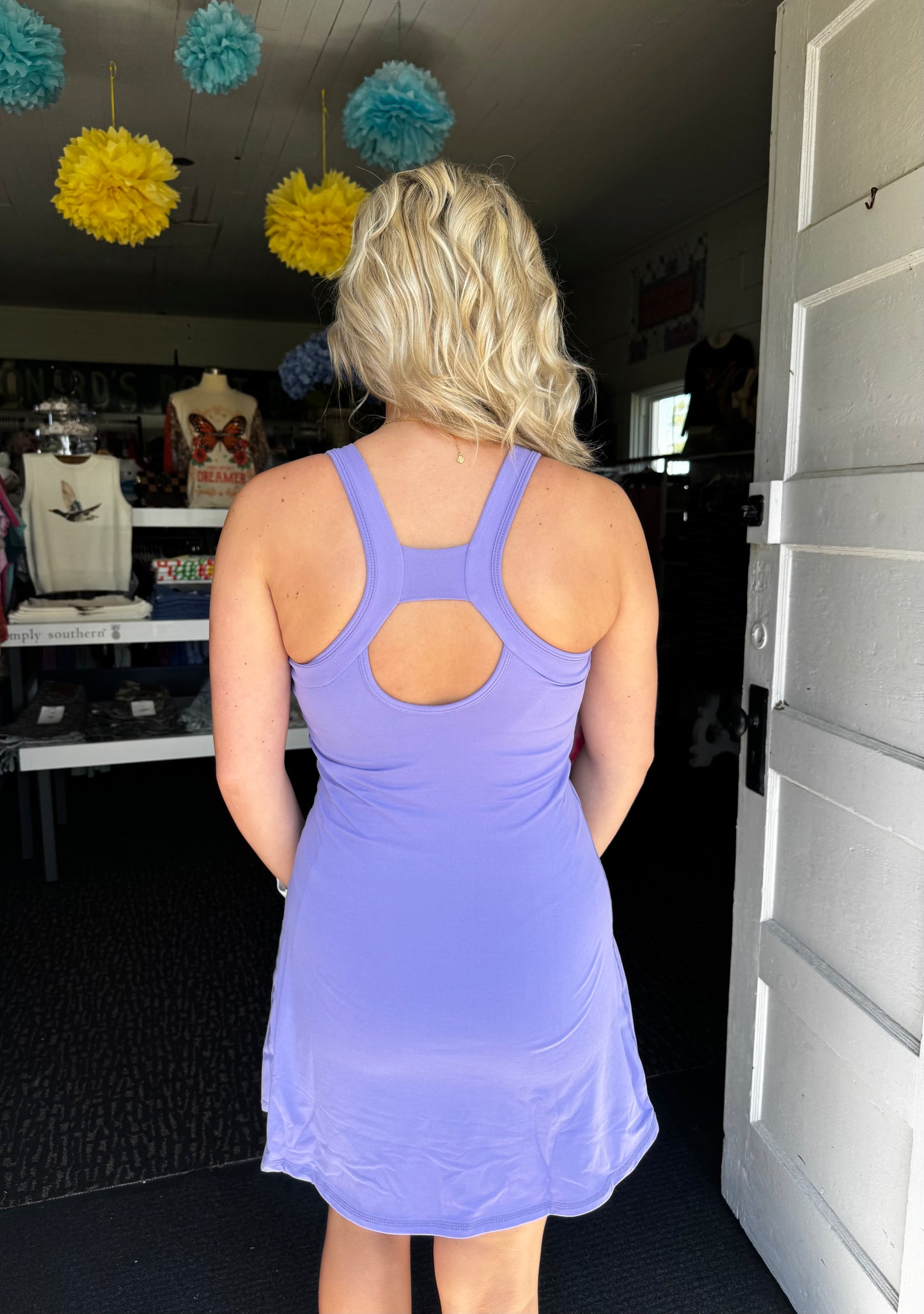 EASY BREEZY ACTIVE DRESS IN PURPLE