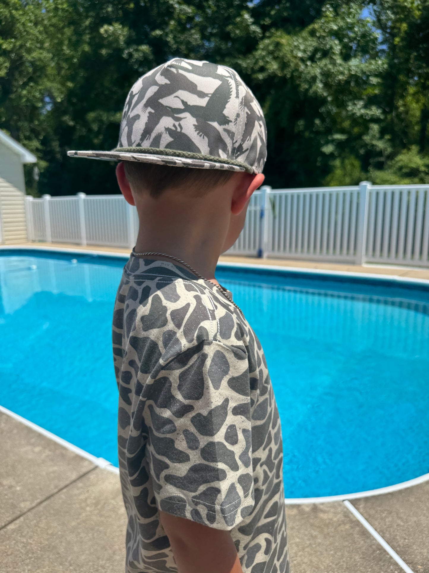 Kids Camo Duck Snapback