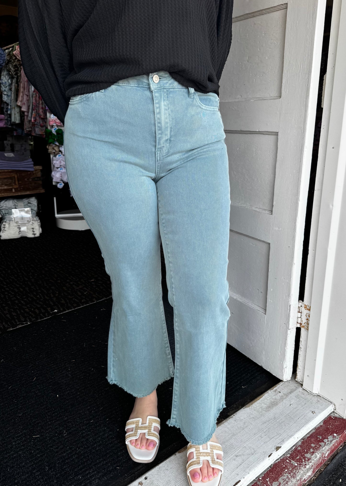 HAPPY JEANS IN TEAL