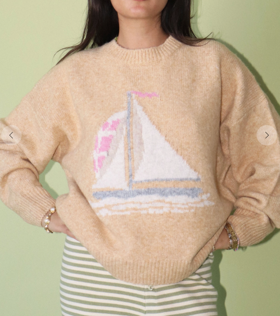 SAIL AWAY SWEATER IN BUTTER