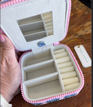 SIMPLY SOUTHERN TRAVEL JEWELRY CASE -HYDRANGEA