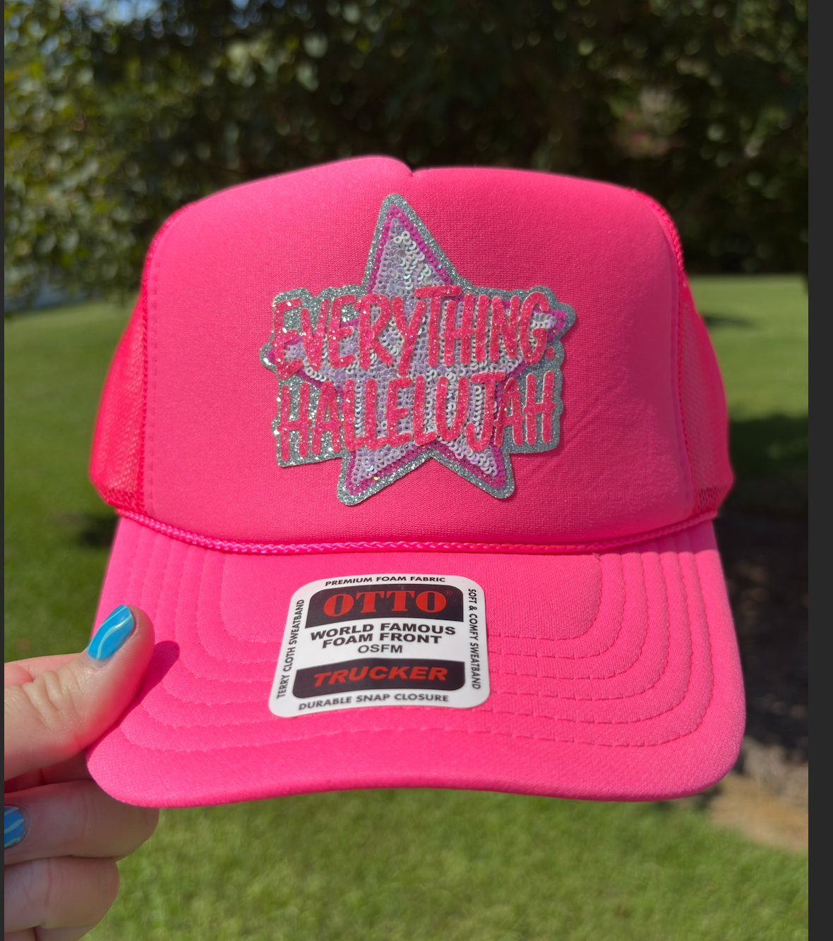 SEQUIN EVERYTHING HALLELUJAH HAT
