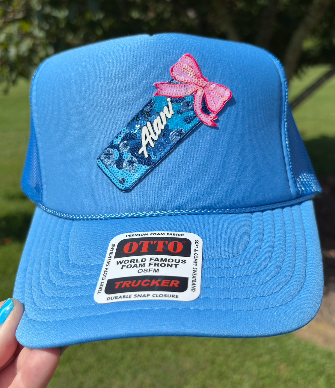 SEQUIN ALANI HAT - BLUE