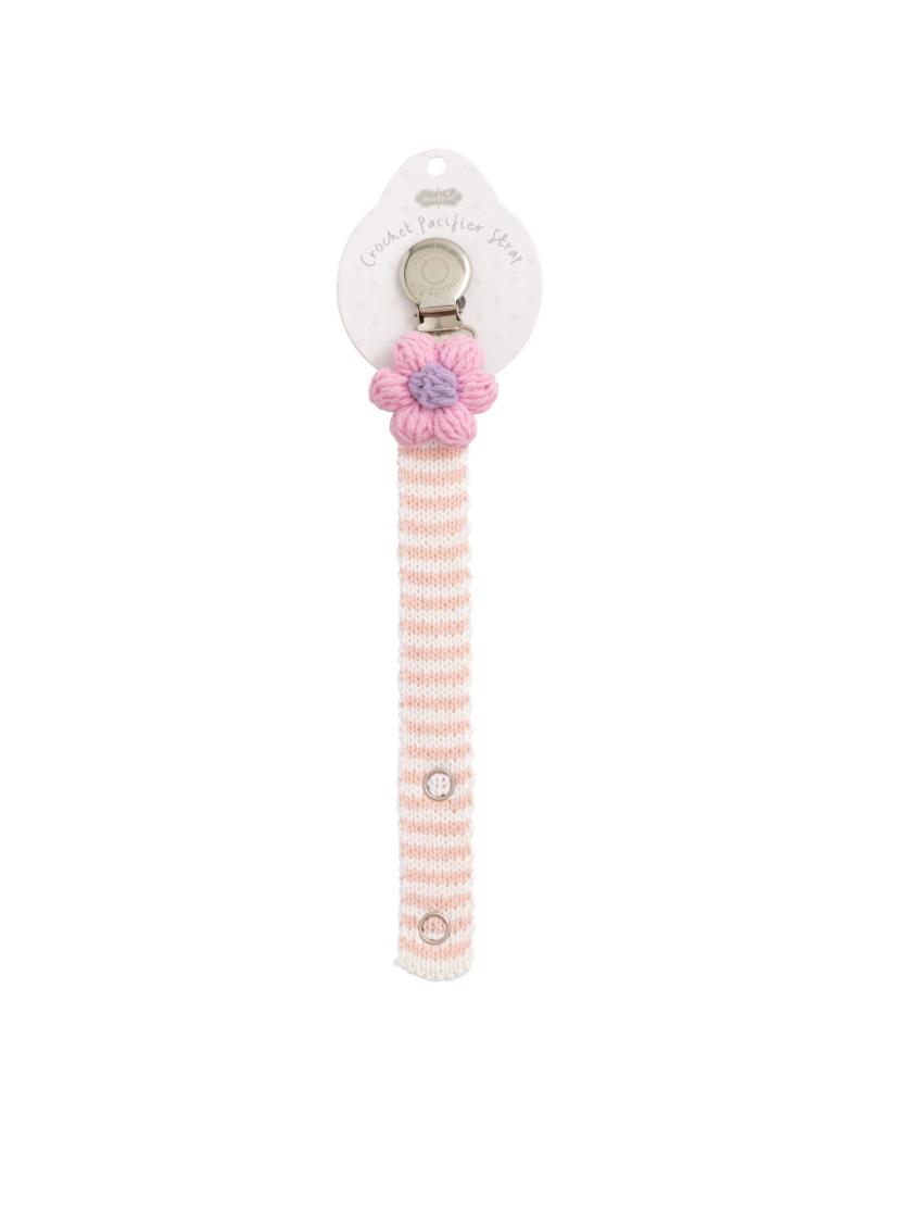 PINK FLOWER CROCHET PACY STRAP