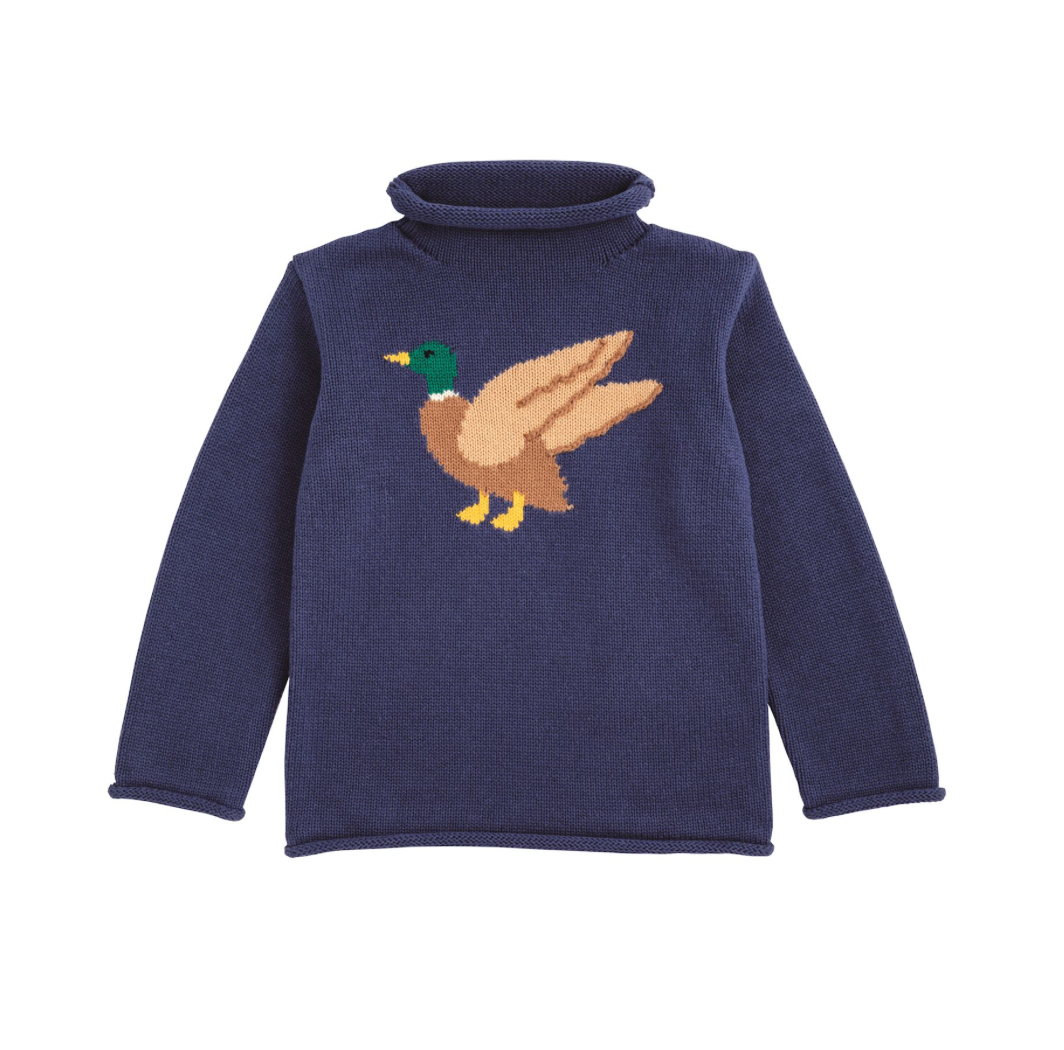 LITTLE MALLARD SWEATER IN NAVY