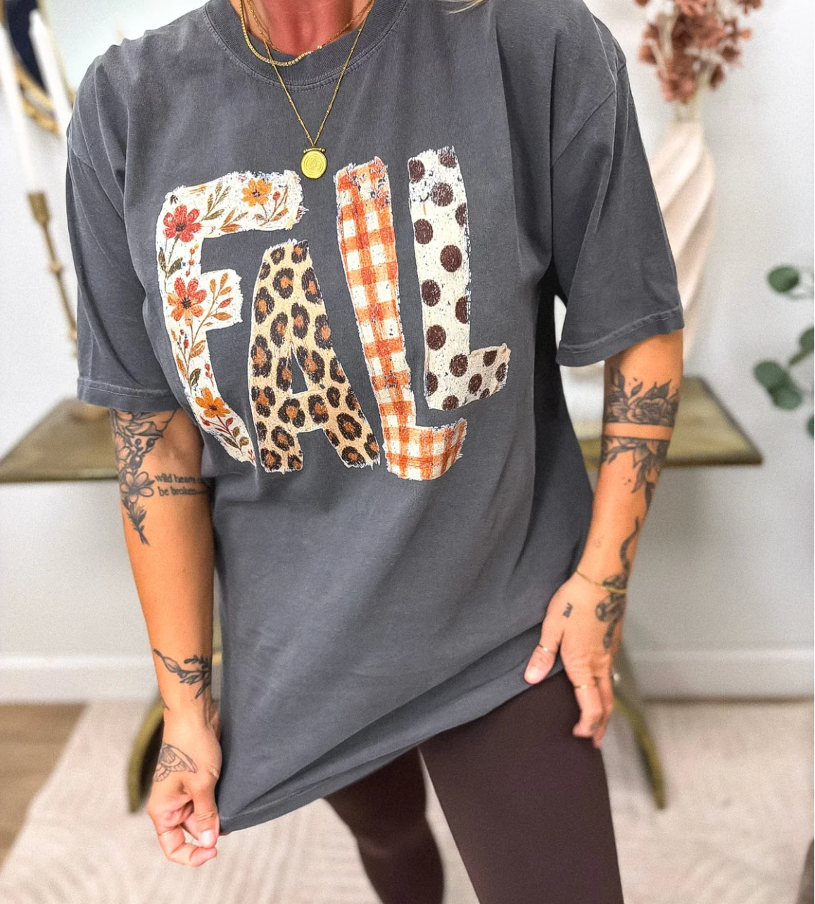FALL PATCHWORK TEE