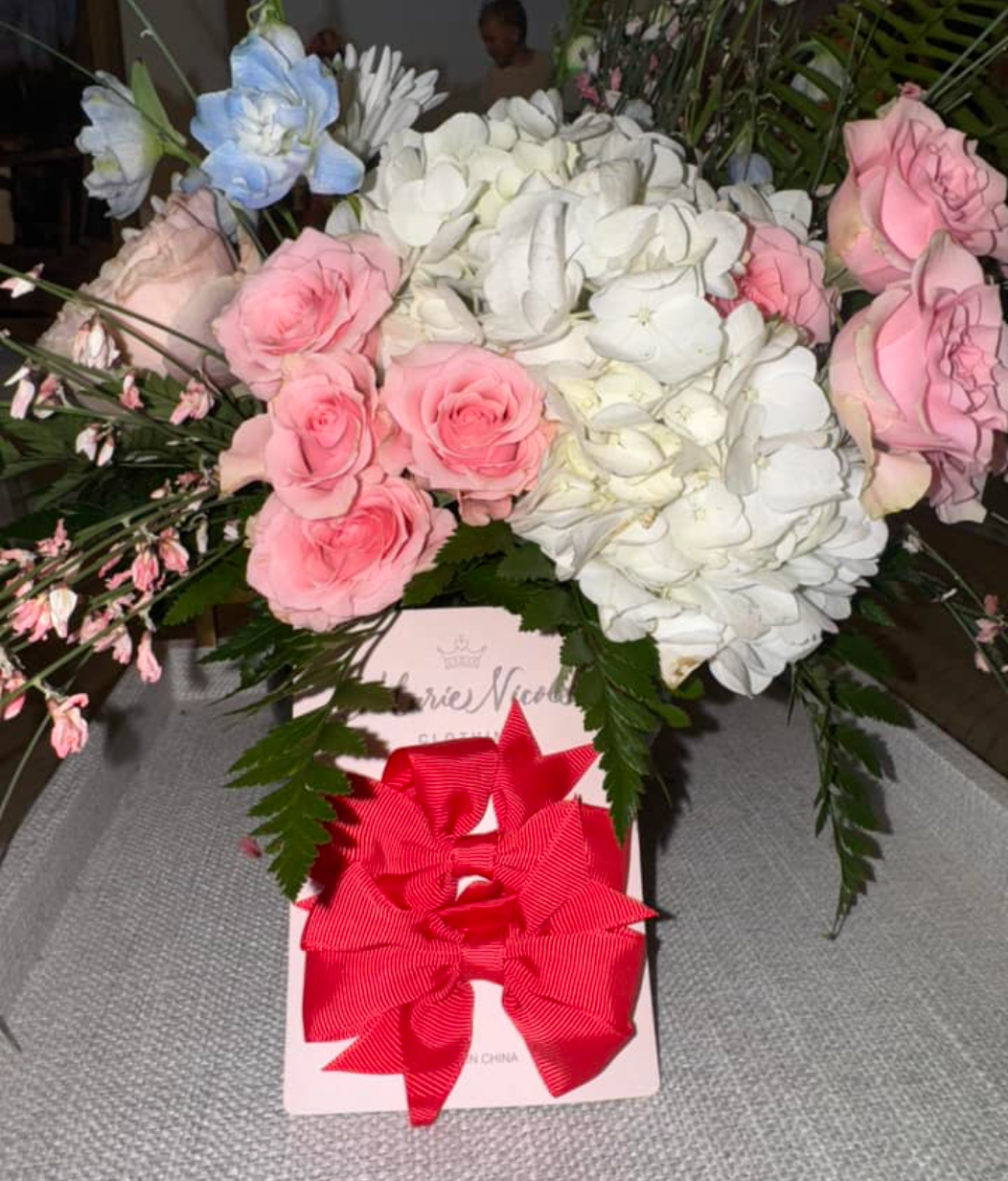 3” Pigtail Bows (Set of 2)- Multiple Color Options