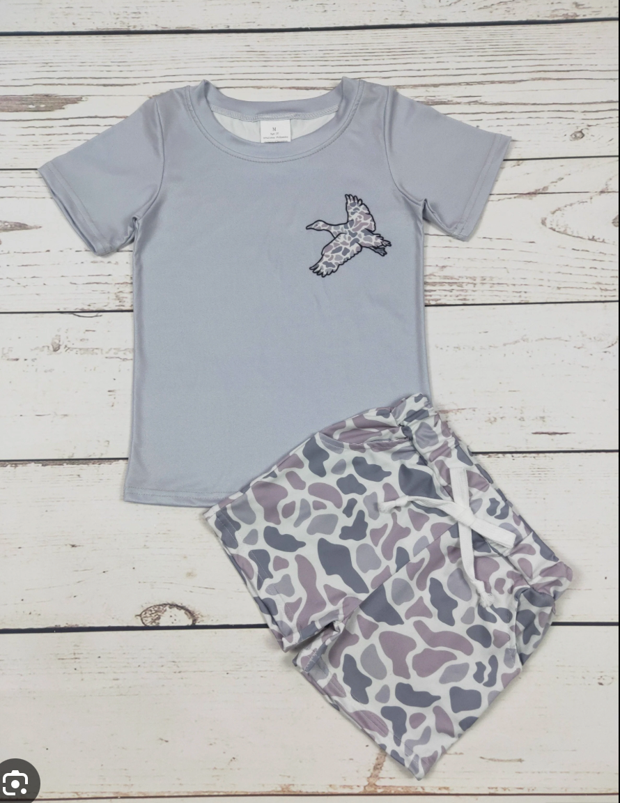 GREY CAMO DUCK SET
