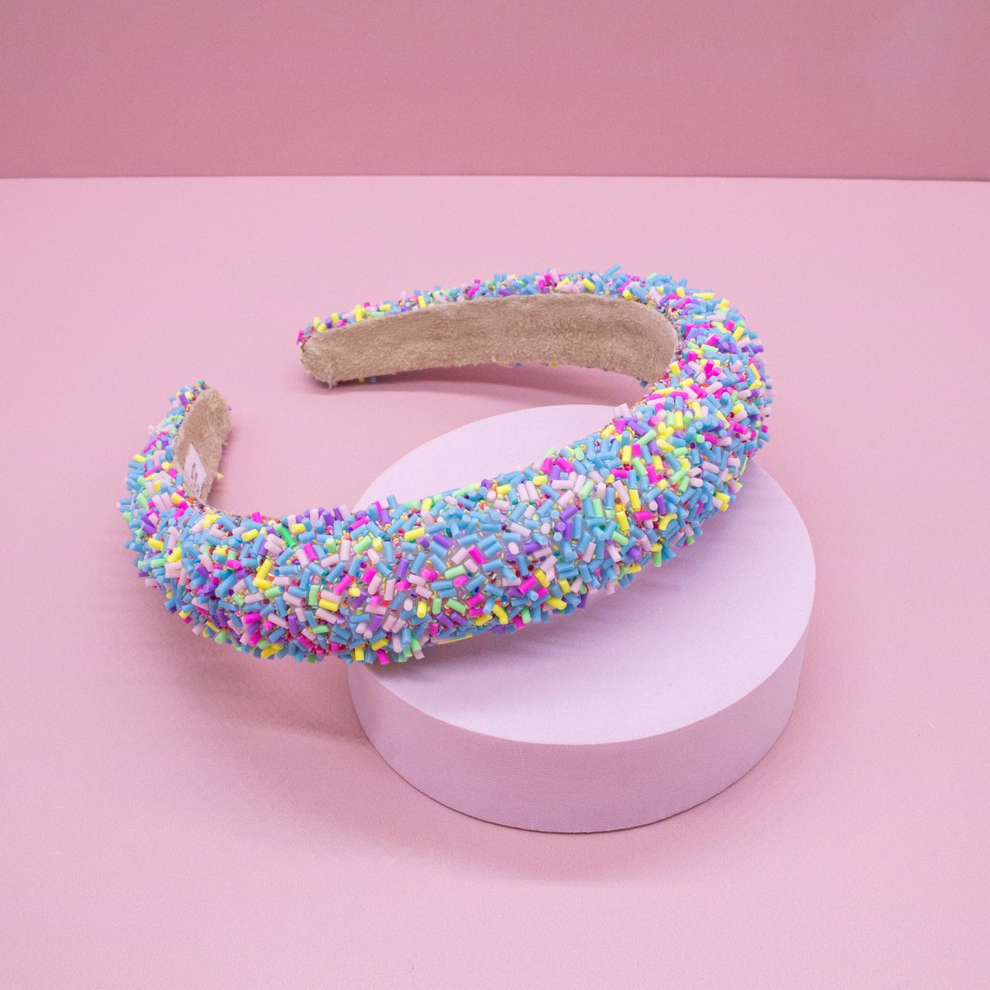 Kids Padded Blue Sprinkles Headband
