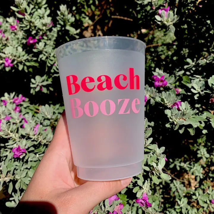 Beach Booze Frosted Cups | Set of 6