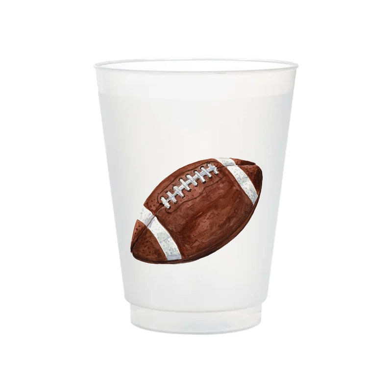 Football Frosted Cups | Set of 6