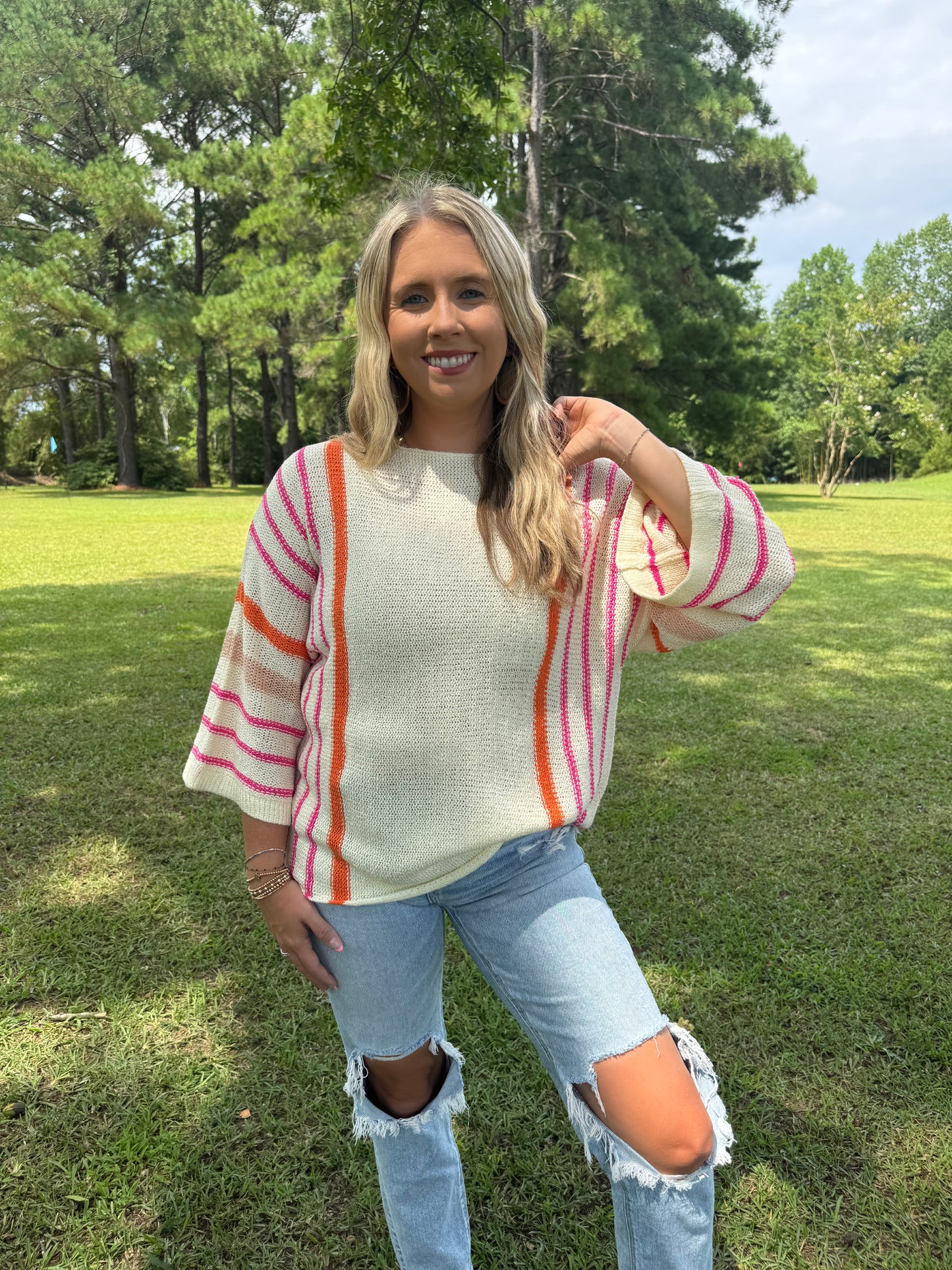 The Harper Striped Sweater