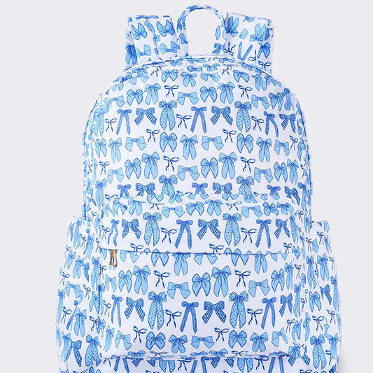 BLUE BOW BACKPACK