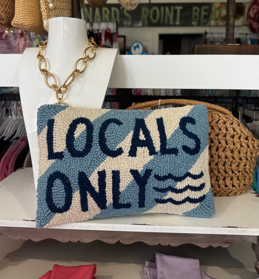 LOCALS ONLY HOOK PILLOW