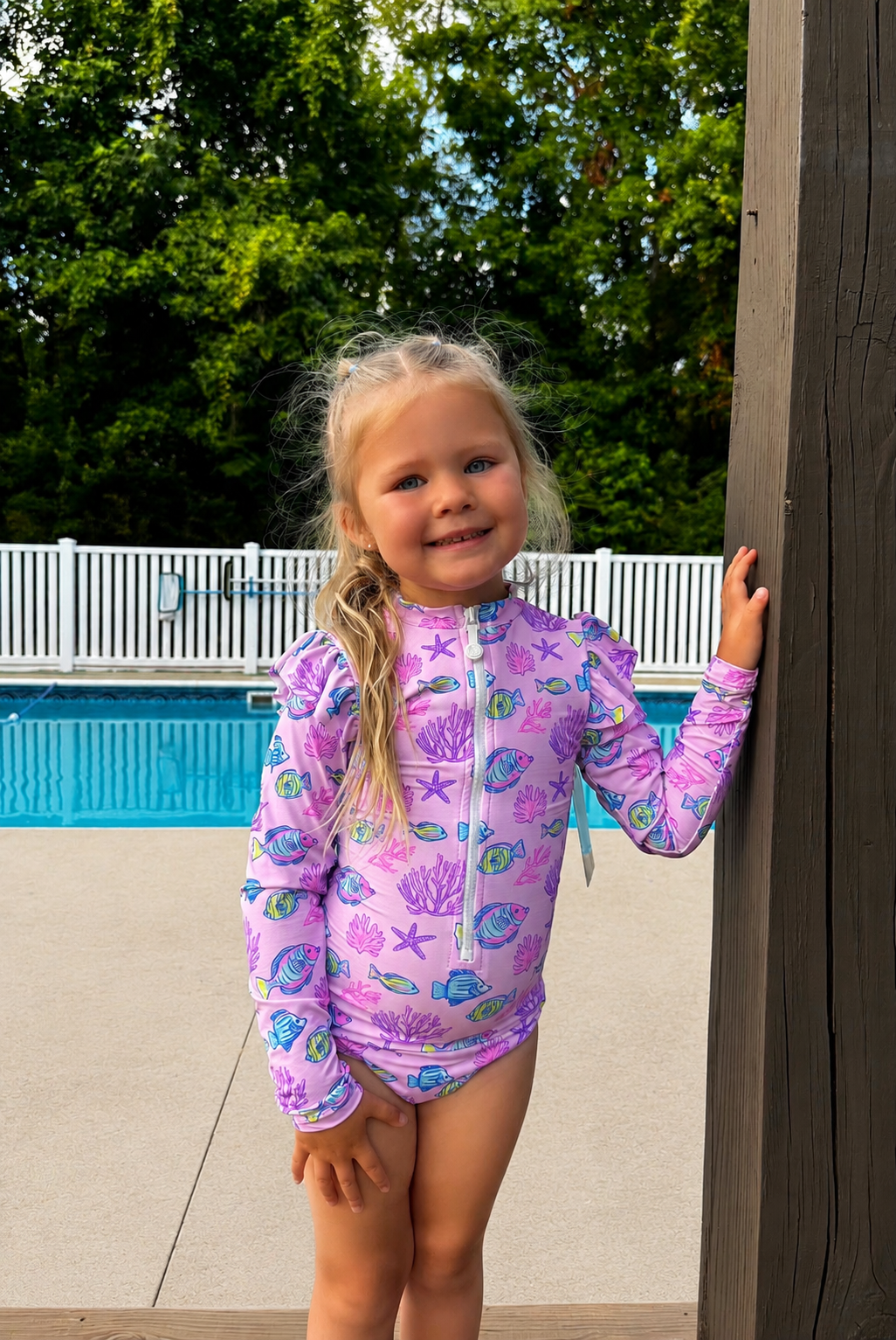 FISH TALES FLUTTER SWIMSUIT