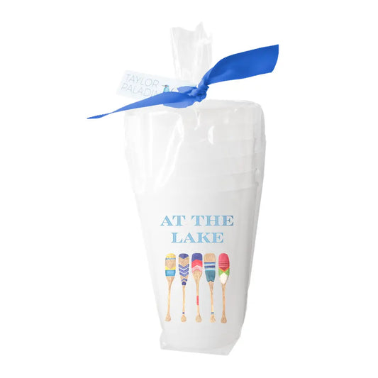 Paddles At the Lake Frosted Cups | Set of 6