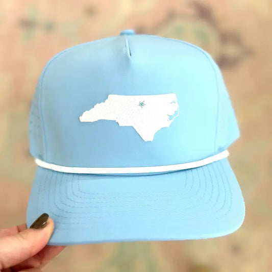 CAROLINA BLUE ROPE HAT