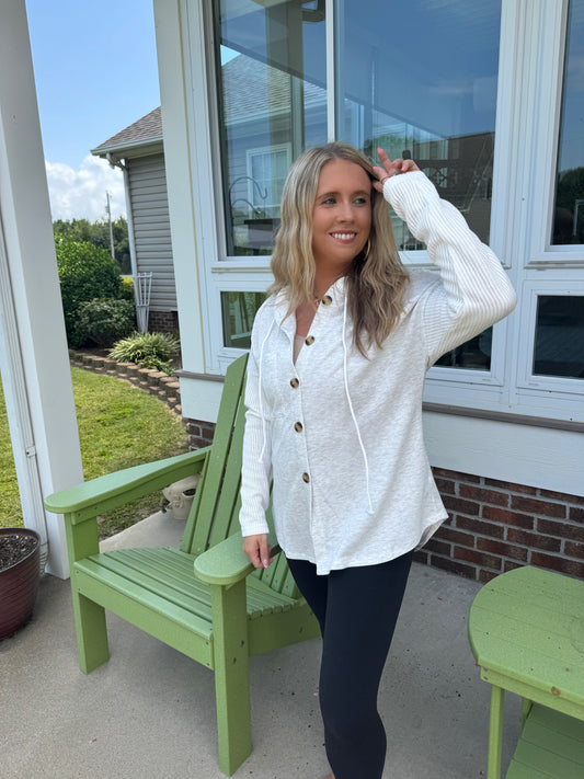 The Charlee Button-Up Hoodie