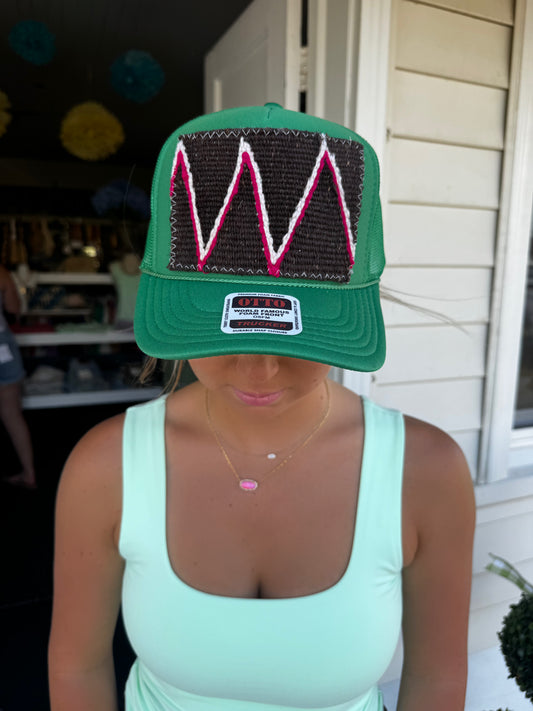 ORIJINAL BROWN/PINK/GREEN TRUCKER HAT