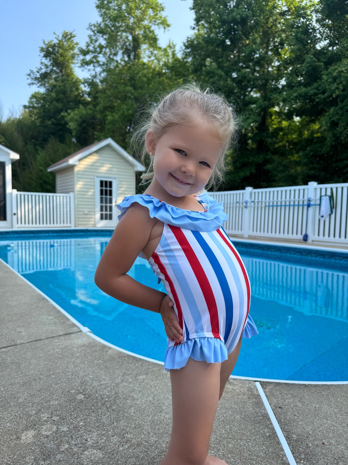 Freedom Ruffle Swimsuit