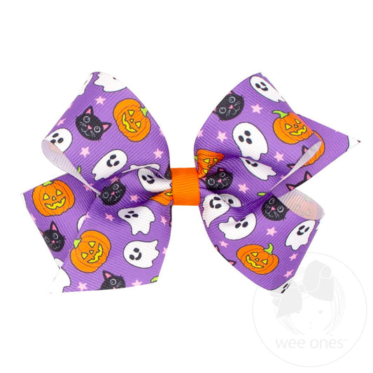 MEDIUM PURPLE HALLOWEEN BOW