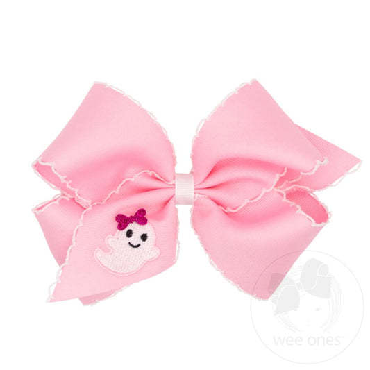 MEDIUM MOONSTITCH PINK GHOST BOW
