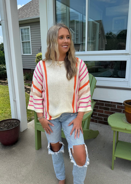 The Harper Striped Sweater