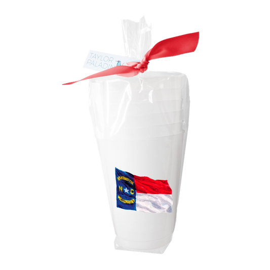 North Carolina Flag Frosted Cups | Set of 6