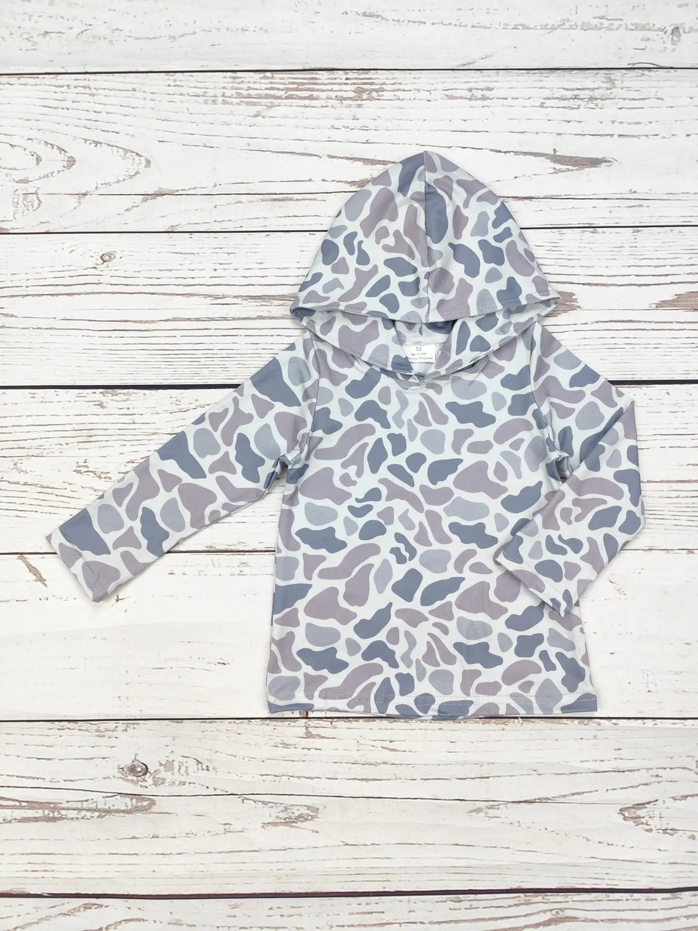 GREY CAMO PULLOVER