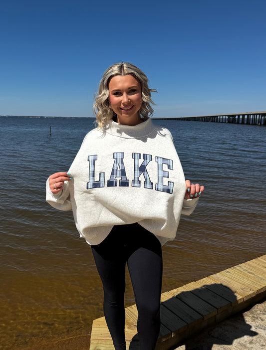 LAKE/MOUNTAIN REVERSIBLE MOCKNECK