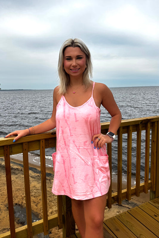 PINK CAMO CLUB DRESS