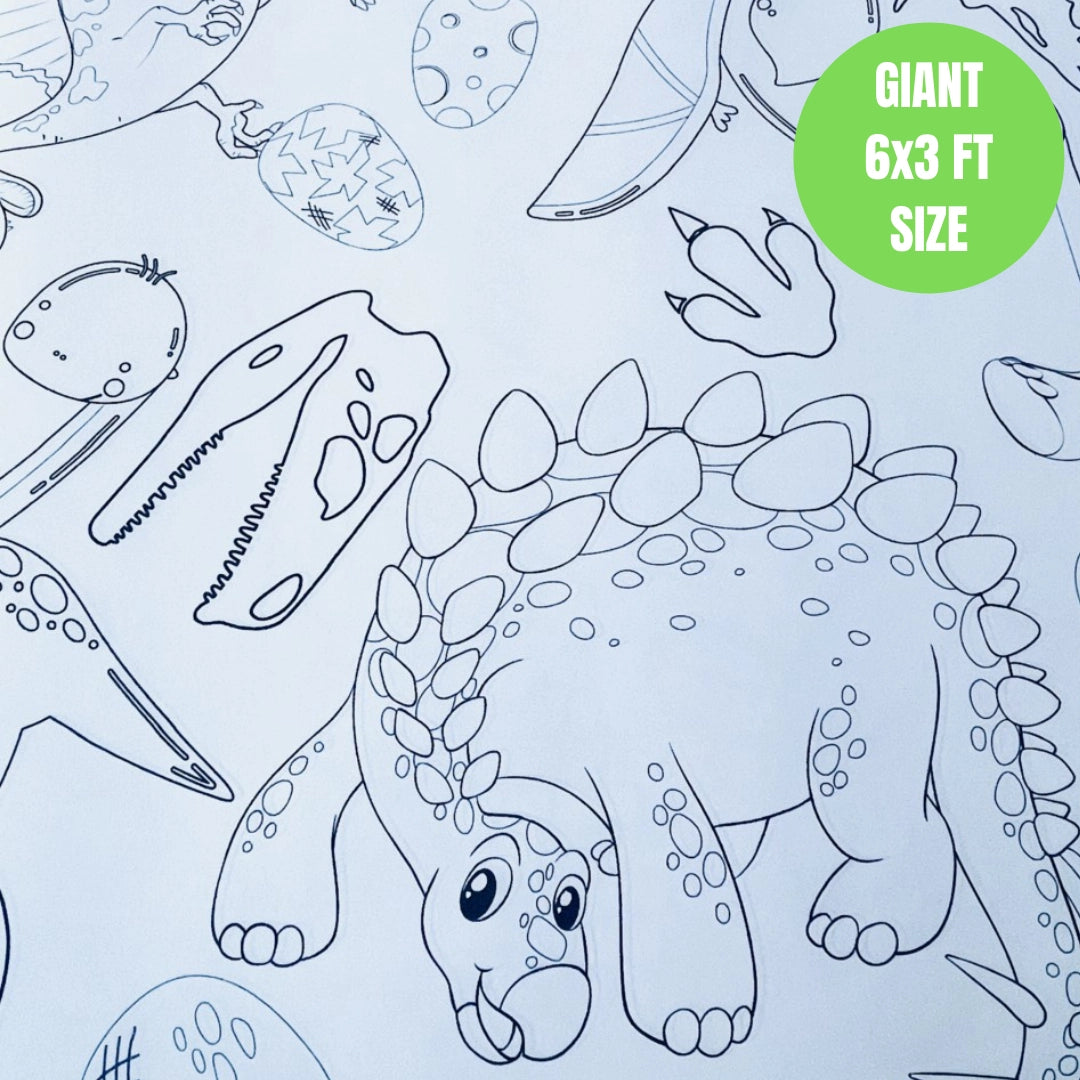 DINOSAUR COLORING TABLECLOTH