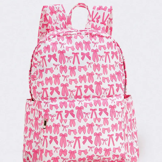 PINK BOW BACKPACK
