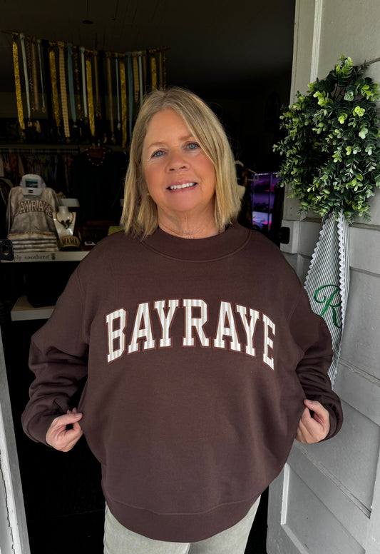 BAYRAYE MOCKNECK IN CHOCOLATE BROWN