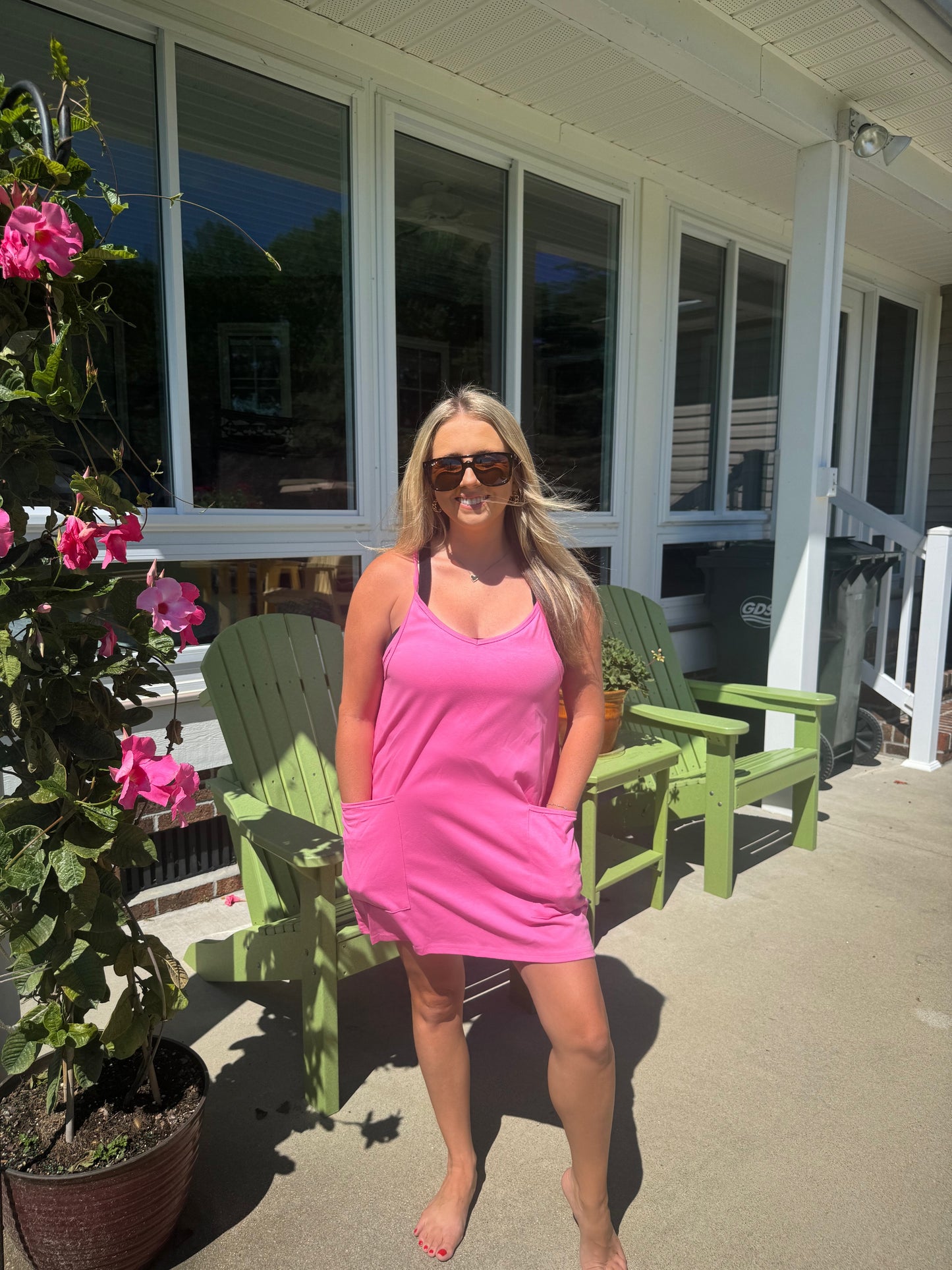 Hot Shot Tennis Dress w/ Shorts in Pink