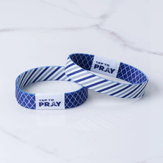 Tap To Pray Wristband – Graphite & Ink