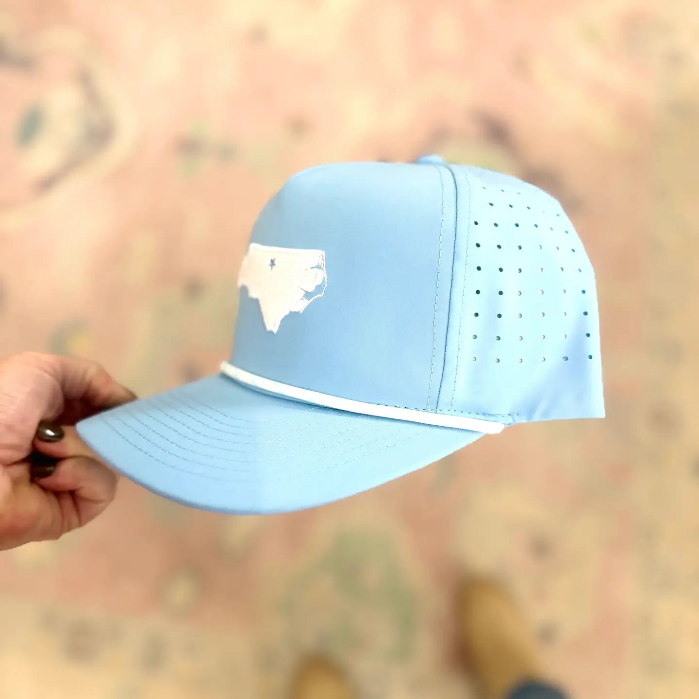 CAROLINA BLUE ROPE HAT