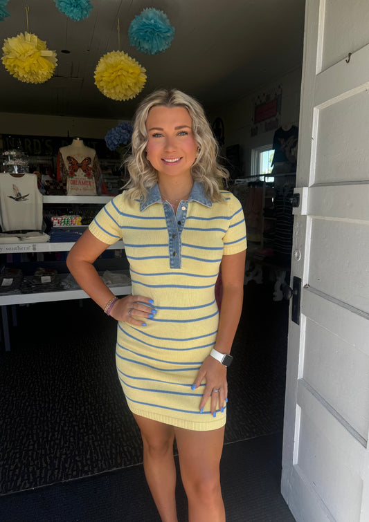 SOLENE DRESS IN BUTTER